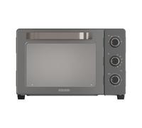 Black+Decker - Four Électrique BXOV3000E| 1500W | 30L | Résistance supérieure grill | Convection | Timer 90min | Fonction STAY ON| Double vitrage | Lumière intérieure | Bac récupérateur | Tournebroche