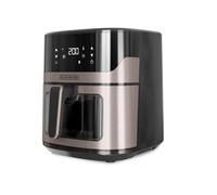 BLACK+DECKER BXAF6500E - Friteuse à air sans huile 1600W, 6,5L, jusqu'à 1300g de pommes de terre, fenêtre transparente dans le panier, température de 80 à 220ºC, 8 programmes
