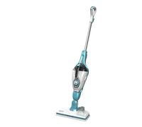 Black & Decker steam-mop FSMH1321J - Nettoyeur à vapeur - balai - blanc/aqua