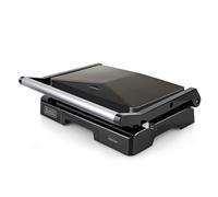 BLACK+DECKER - Grill Électrique BXGR1000E | 1000W | Plaques De 23x14,5cm | Poignée Toucher Froid Avec Plaque Supérieure | Réglage Automatique | Système de Sécurité
