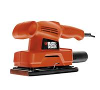 BLACK+DECKER KA300-QS Ponceuse vibrante filaire - Fixation par pinces - Vitesse de 13 000 orb/min - D'orbite : 2 mm - Interrupteur anti-poussières 135W,91 x 189 mm