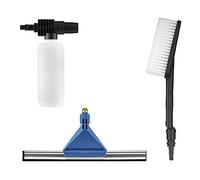 BLACK+DECKER Kit de Nettoyage 3 Pièces pour Nettoyeurs à Pression - Bouteille Spray, Brosse Longue et Raclette de Sol -