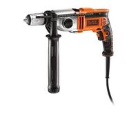 Black & Decker Perceuse à percussion électronique KR1102K 2 vitesses 1100 W Orange