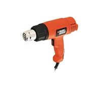 BLACK+DECKER KX1650-QS Décapeur Thermique Filaire - Débit de 570 à 740 L/min - Poignée Pistolet - Livré avec Un Grattoir 1750W, Rouge