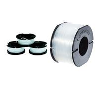 BLACK+DECKER Lot de 3 Bobines de Rechange pour Coupe-Bordures, 3 x 10 m de Fil en Nylon, Fil de ⌀1,5 mm, A6485-XJ & Bobine de Rechange pour Coupe-Bordures, 50 m de Fil en Nylon, Fil de ⌀1,5 mm