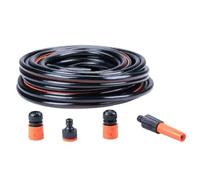 BLACK+DECKER Lot de 5 tuyaux d'arrosage - 20 m - Max. 6 bars - PVC - Noir/orange