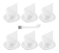 Black & Decker Lot de 6 filtres de rechange pour EVF100 90590689 compatible avec les nettoyeurs d'aspirateur à main HNV220B HNV115J HNV215B Series