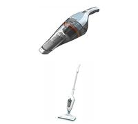 BLACK+DECKER Lot de Aspirateur de Table à Main sans Fil 7,2V, NVC215W-QW Balai Vapeur avec Nettoyeur à Main et 5 Accessoires - FSMH13E5-QS