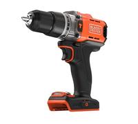 BLACK+DECKER Marteau perforateur sans fil 18V POWERCONNECT, couple 45Nm, 2 vitesses, éclairage LED, mandrin sans clé, sans batterie ni chargeur, BCD383XN-XJ