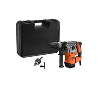 BLACK+DECKER Marteau perforateur SDS+, moteur 1250W, 3 modes de fonctionnement, force de frappe 3,5J, mèches et burins inclus, BEHS03K-QS