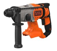 BLACK+DECKER Marteau perforateur SDS-Plus 18V sans fil, énergie de frappe 1,2J, 3 modes, inclut une mèche à béton de 6mm et une boîte de rangement, BCD900B-XJ