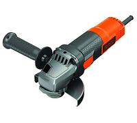 BLACK+DECKER Meuleuse d'angle filaire - 12 000 trs/min - Changement d'accessoire sans outil, Orange, disco 125 mm