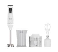 Black & Decker Mixeur plongeant BXHBA601E 600W, 20 vitesses, Turbo, lames inox, Sans BPA