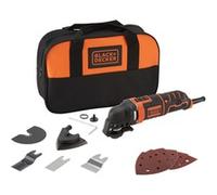 BLACK+DECKER MT300SA2 outil multi-fonctions oscillant Noir, Orange, Outil de multi fonction