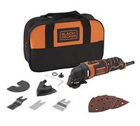 BLACK+DECKER MT300SA2 outil multi-fonctions oscillant Noir, Orange, Outil de multi fonction