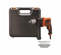 Perceuse à percussion filaire - 850W - 54 400 cps/min - 6 accessoires - Livrée en coffret BLACK+DECKER BEH850K-QS
