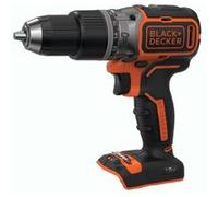 BLACK+DECKER Marteau perforateur sans fil 18V, moteur sans balais, 28 050 BPM, 52 Nm, 2 vitesses, perçage bois/acier, outil nu, BL188N-XJ