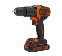 Perceuse-visseuse à percussion sans fil BlackDecker BDCHD18K - 18V Li-ion 1,5 Ah - Chargeur et coffre inclus