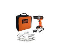 Black & Decker Perceuse visseuse à percussion sans fil BDCHD12S1A-QW 12V 80 acc. 1 batt. 1,5 Ah sac
