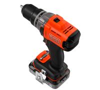 BLACK+DECKER Powerconnect 18 V Perceuse-Visseuse sans Fil avec 2 Batteries 2, 0 Ah, Chargeur 1 A et Kitbox, BCD382D2XK-QW