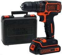 BLACK+DECKER Perceuse-visseuse sans fil 18V, 2 vitesses, en coffret BDCDD186K