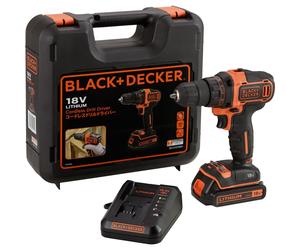 BLACK+DECKER Perceuse-visseuse sans fil 18V batterie 1.5Ah BDCDD186K-QW
