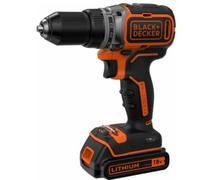 BLACK+DECKER BL186KB-QW Perceuse-visseuse sans fil 2 vitesses sans huile 13 mm 52 N·m 2 piles 18 V