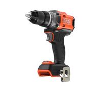 BLACK+DECKER Perceuse-visseuse sans fil et sans balais 18V, couple puissant de 50Nm,mandrin sans clé de 13mm, boîte de vitesse à 2 rapports, lampe de travail LED, sans batterie ni chargeur,BLD682XN-XJ