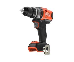 BLACK+DECKER Perceuse-visseuse sans fil et sans balais 18V, couple puissant de 50Nm,mandrin sans e 13mm, boîte de vitesse à 2 rapports, lampe de travail LED, sans batterie ni chargeur,BLD682XN-XJ