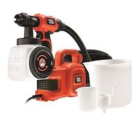 Black & Decker Pistolet à peinture HVLP400-QS 450W, turbine déportée, 3 jets, 1,2L Noir/Orange
