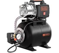 BLACK + DECKER - Pompe Auto-Amorçante 800 W avec cuve Aspirateur - acier carbone 19L et pressostat mécanique