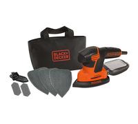 BLACK+DECKER Ponceuse mouse filaire 120W avec accessoires KA2000-QS