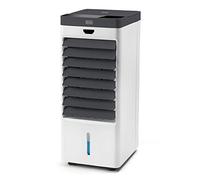 BLACK+DECKER BXAC50E - Climatiseur mobile 75W, ventilateur, humidificateur, purificateur, 4 bacs à glaçons, 5L, 3 vitesses, 3 modes, oscillant, télécommande, minuterie 7.5h, roues