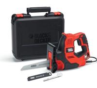 BLACK+DECKER Scie a Main scorpion Filaire 500 W RS890K-QS Livrée en Coffret avec 3 Lames