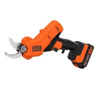 Black+Decker Sécateur électrique 18 V avec capacité de coupe de 25 mm avec 1 batterie 2 Ah et 1 chargeur