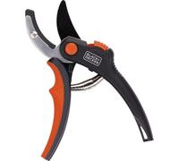 BLACK+DECKER Sécateur Puissance de coupe 14 Ø Lame en acier trempé Poignée souple 20 x 6 x 1,6 cm Sécateur à fleurs Sécateur à haies