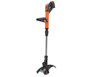 BLACK+DECKER STC1820PC-GB Coupe-Herbe sans Fil 18 V Largeur de Coupe 28 cm Alimentation Automatique à Ligne Unique Batterie 2,0 Ah Incluse