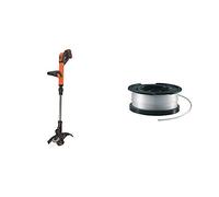 BLACK+DECKER STC1840EPC-QW Coupe Bordures sans Fil 18V Orange 30 cm + B/DA6481 Bobine Reflex 10 Mètres de Fil Noir, Transparent 1,6 mm
