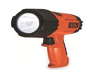 Black + Decker Torche LED haute luminosité puissance 3 W 375 lumens à batterie lumière d'urgence avec manche ergonomique