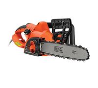 BLACK+DECKER Tronçonneuse Filaire 2000W, Tronçonneuse Electrique 40 cm avec Vitesse 12,5 m/s, Réservoir de 150 ml et Interrupteur Double Commande, Tendeur de Chaine Sans Outil, CS2040-QS