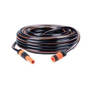 Black & Decker Tuyau d'arrosage avec raccords – 25 m PVC 6 bar – 5 pièces Noir/Orange