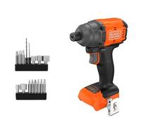 BLACK+DECKER Visseuse à chocs sans fil hocs sans fil et 20 embouts de perçage, sans batterie sans chargeur, BLIM78NZ-XJ