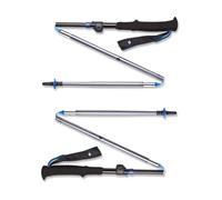 Black Diamond - Bâtons ultra-compressibles de trail en aluminium recyclé - Distance Flz Pewter en Nylon - Taille 125 cm - Gris Gris 125 cm