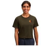 Black Diamond Faded Crop Short Sleeve T-shirt Vert M Femme