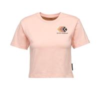 T-shirt BLACK DIAMOND W FADED CROP SS TEE (Alpine Sunrise) Femme XL
