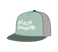 Black Diamond - Flat Bill Trucker Hat - Casquette Foam Green / Laurel Green / White BD - Taille unique