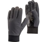 Black Diamond Gants MidWeight Softshell - Gants tactiles en softshell résistants aux intempéries - Manchettes en néoprène Mixte Adulte, Gris (Smoke), S