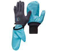 Black Diamond - Gants softshell de trail/running - Deploy Wind Hood Gloves Carbon-Glacier en Nylon - Taille L - Bleu Bleu L