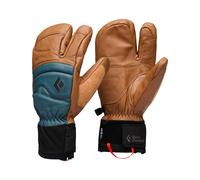 Black Diamond - Gants trois doigts en PrimaLoft® - Spark Finger Gloves Rye Midnight Blue en Cuir - Taille L - Marron Marron L