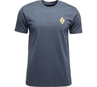Black Diamond Shredded Short Sleeve T-shirt Bleu L Homme